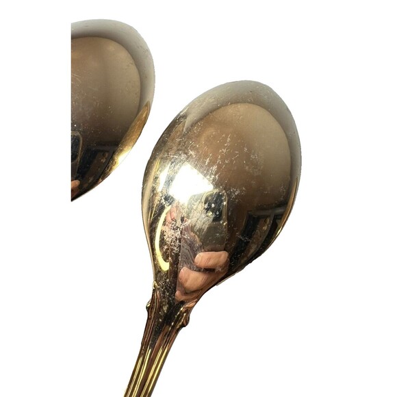 FB Rogers Golden Plated Electroplate American Chipendale 4 Spoons Tbsp - Picture 14 of 16